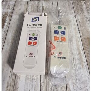 Flipper Big Button Universal Remote Control for TV / Cable White Senior Friendly